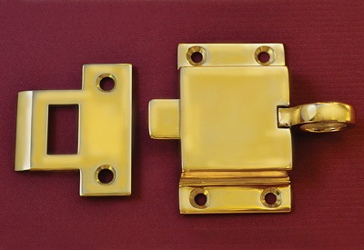 Slide-co 17695-BB Window Sash Lock, Keyed, Brass